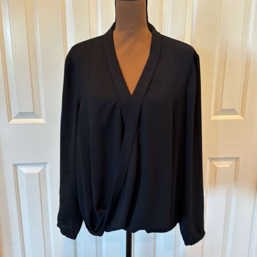 J Jill black long sleeve blouse. Size XL petite. Perfect condition.